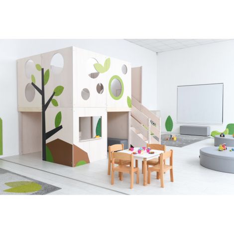 Complex Joacă Flora Moje Bambino - Lemn Interior - imagine 8