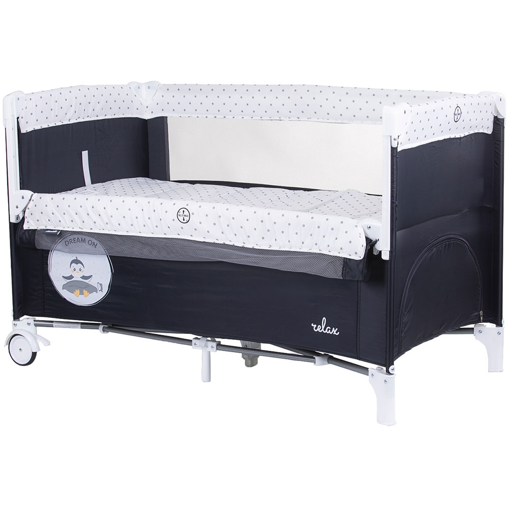 Patut pliabil Chipolino Relax Ebony, laterala culisanta - imagine 3
