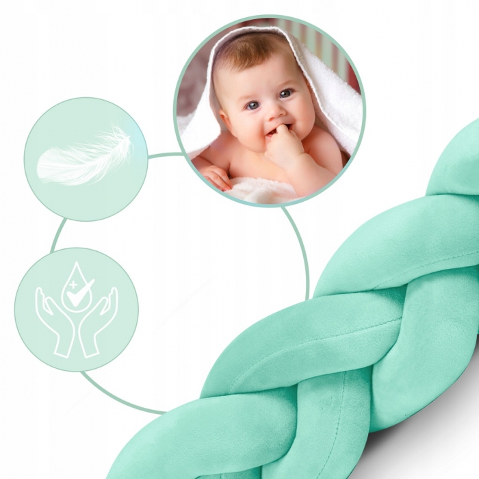 Protectie Patut Ricokids Mint | Siguranta Antialergica - imagine 2