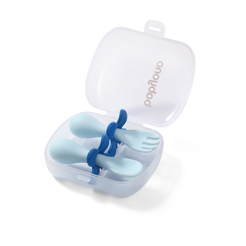 Set Tacamuri Babyono Ergonomice Albastru - imagine 5