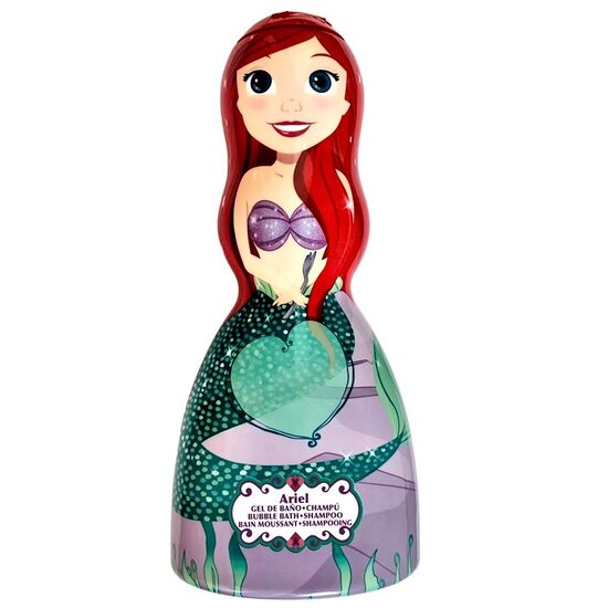 Șampon și gel de dus 2 în 1 Lorenay Disney Princess Ariel, 250 ml