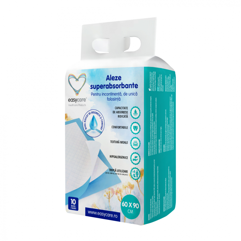 Aleze Incontinență Easycare 60x90cm 10buc