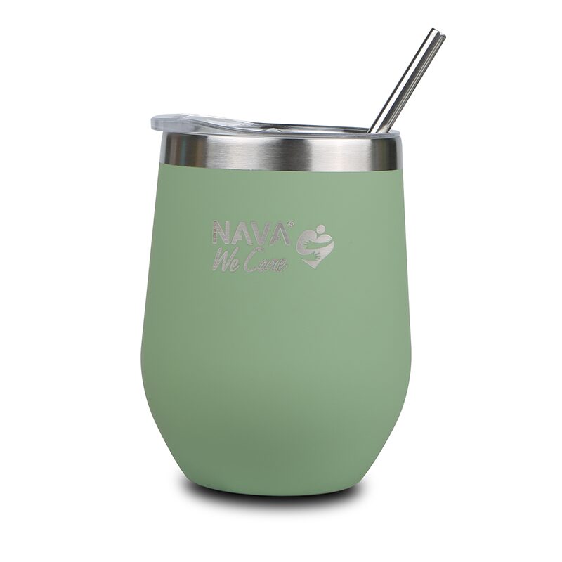 Cana Termo Nava 360ml cu Pai Verde - imagine 9