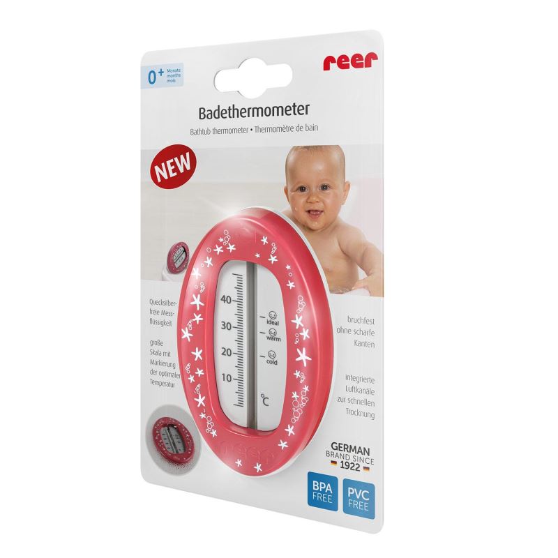 Termometru Baie Oval Reer 24114 Red-Berry - imagine 2