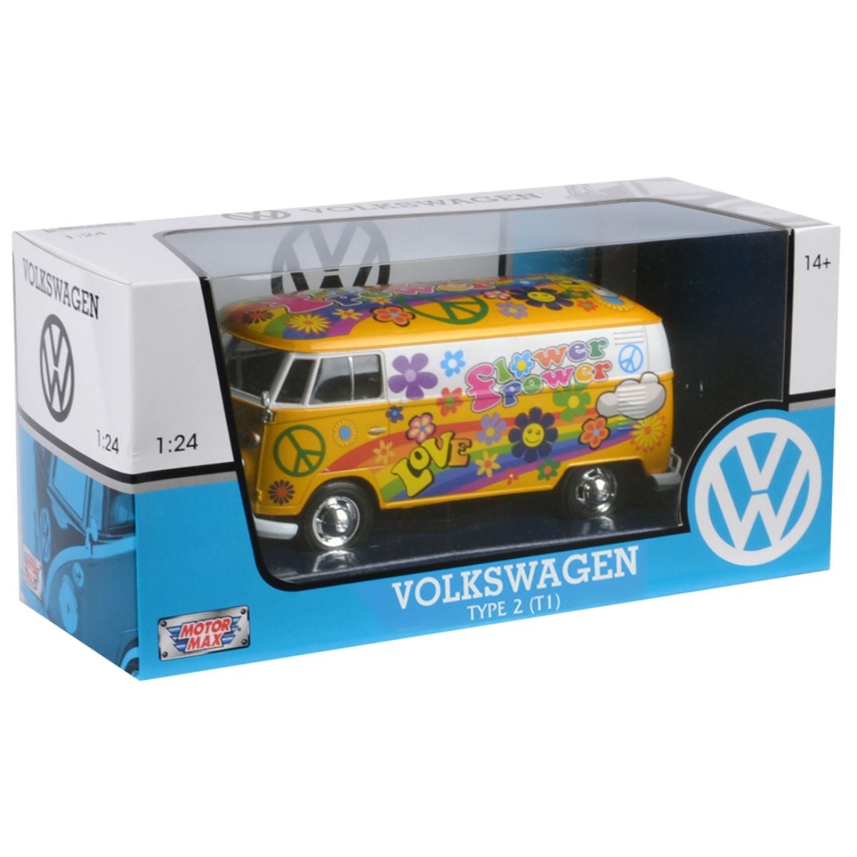 Model VW T1 Flower Power Motormax 1:24