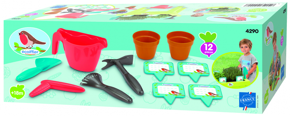 Set masă grădinar Ecoiffier cu accesorii
