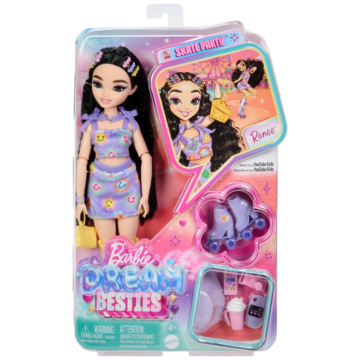Papusa Barbie Renee Dream Besties Skate Party