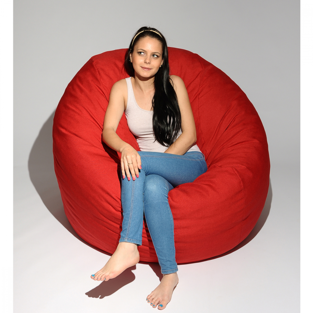 Fotoliu Pufrelax King Size Red Diamond Memory Mix