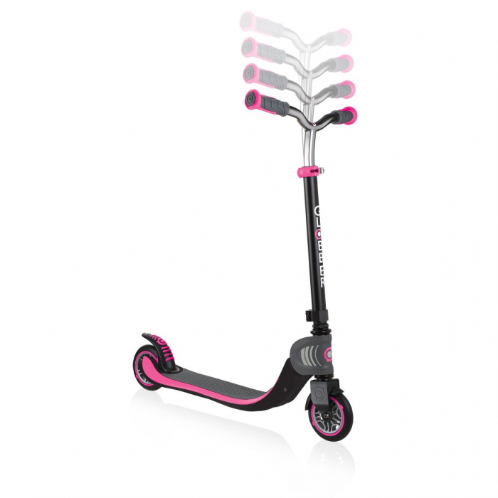 Trotineta Globber Flow 125 Roz, Pliabilă, 2 Roti