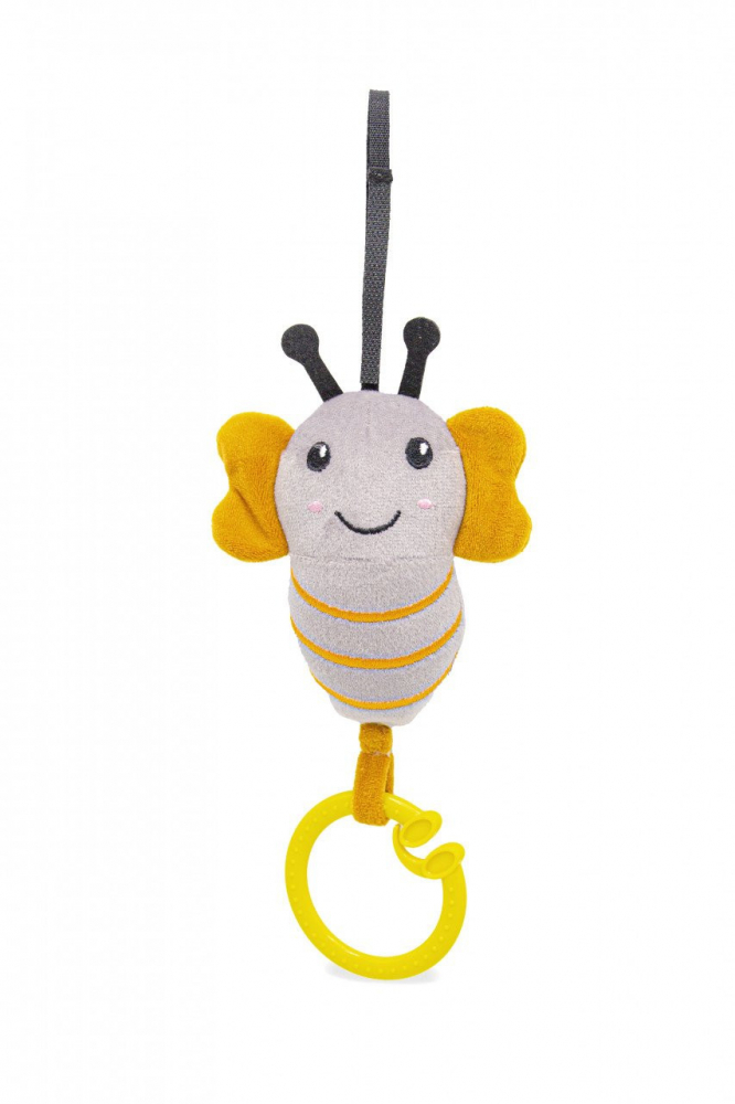 Jucarie Vibratii BabyJem Albinuta Gri 6m+ - imagine 5