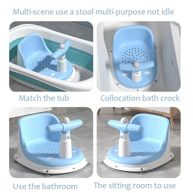 Little Mom Scaun Baie Copii Baby Crown Blue - imagine 4
