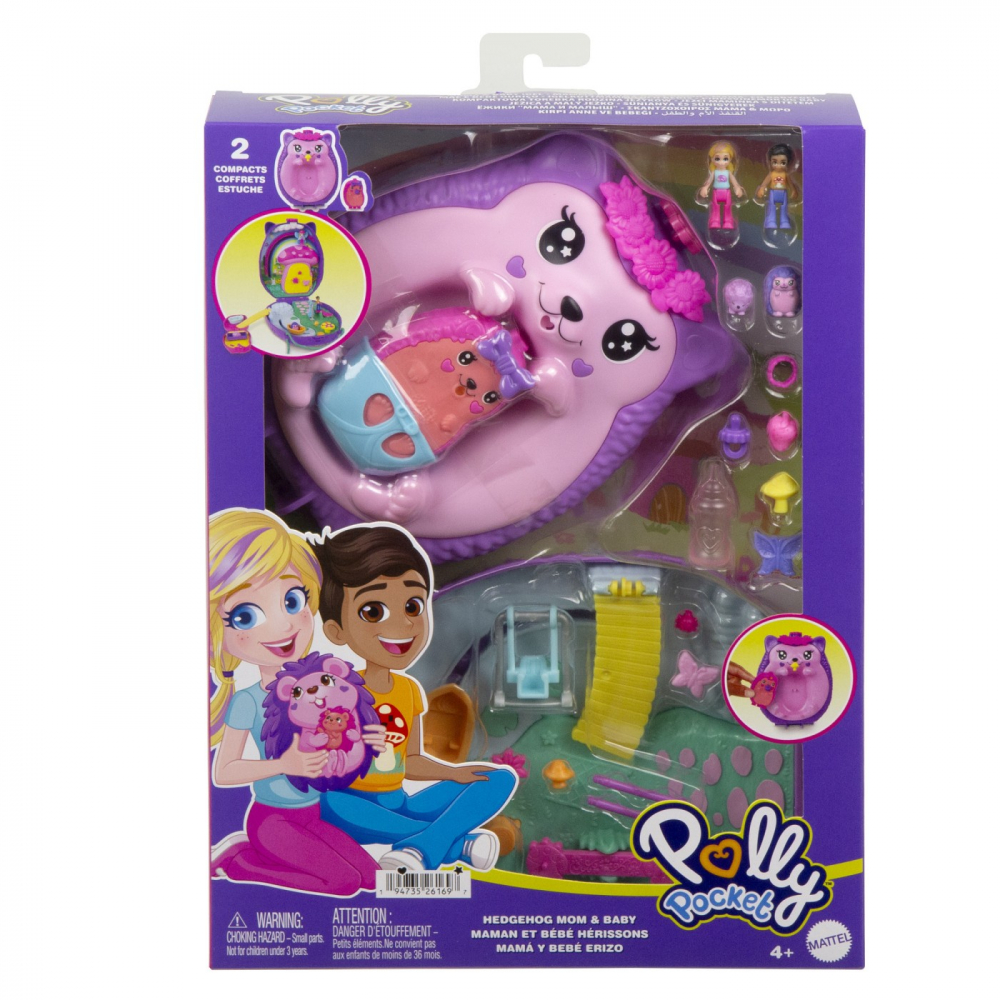 Polly Pocket Gentuța Ariciul Mama și Puiul Mattel