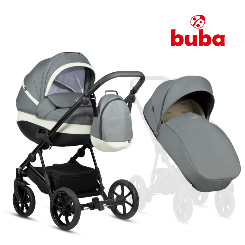 Carucior Buba Zaza2 2-in-1 cu Suspensii Mint - imagine 5