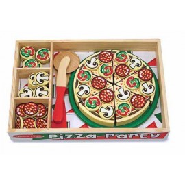 Melissa&Doug Pizza Party Set Lemn - imagine 2