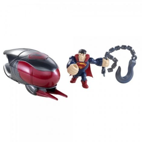 Figurina Man of Steel & Cruiser Smash Mattel