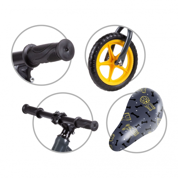 Bicicletă Echilibru Kidwell 12" cu Roți EVA - imagine 3