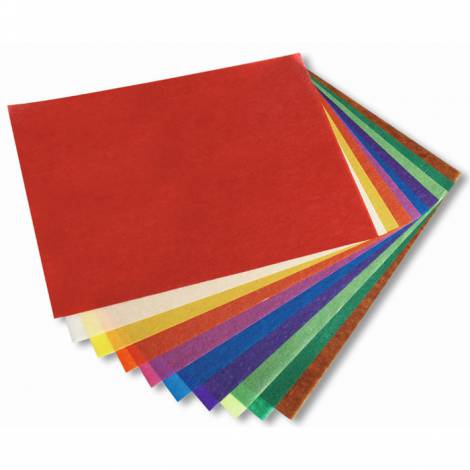 Set 10 coli hârtie transparentă colorată Folia Paper - imagine 2
