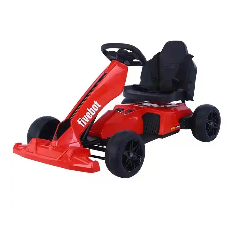 Kart Electric FiveBot Red, 12V, Drift & Sunet - imagine 8