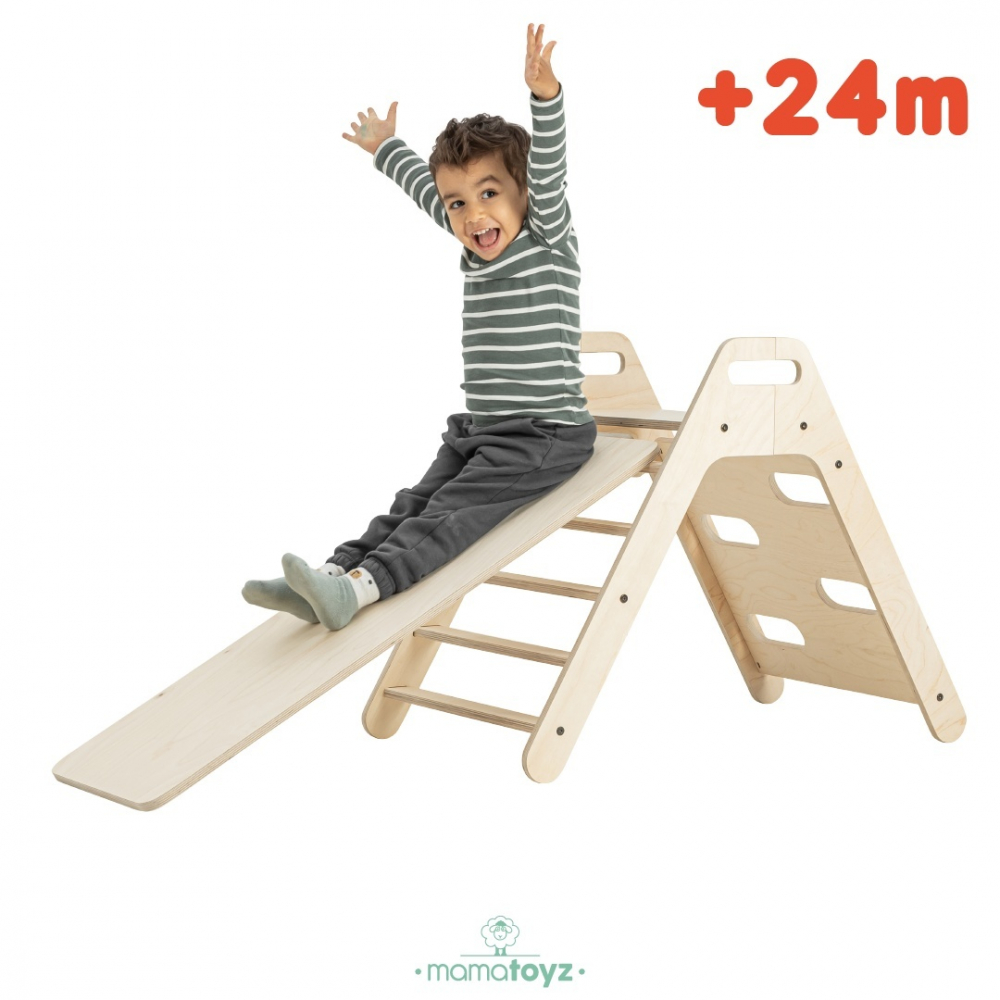 MamaToyz Pikko Set Catarat Montessori cu Tobogan - imagine 3