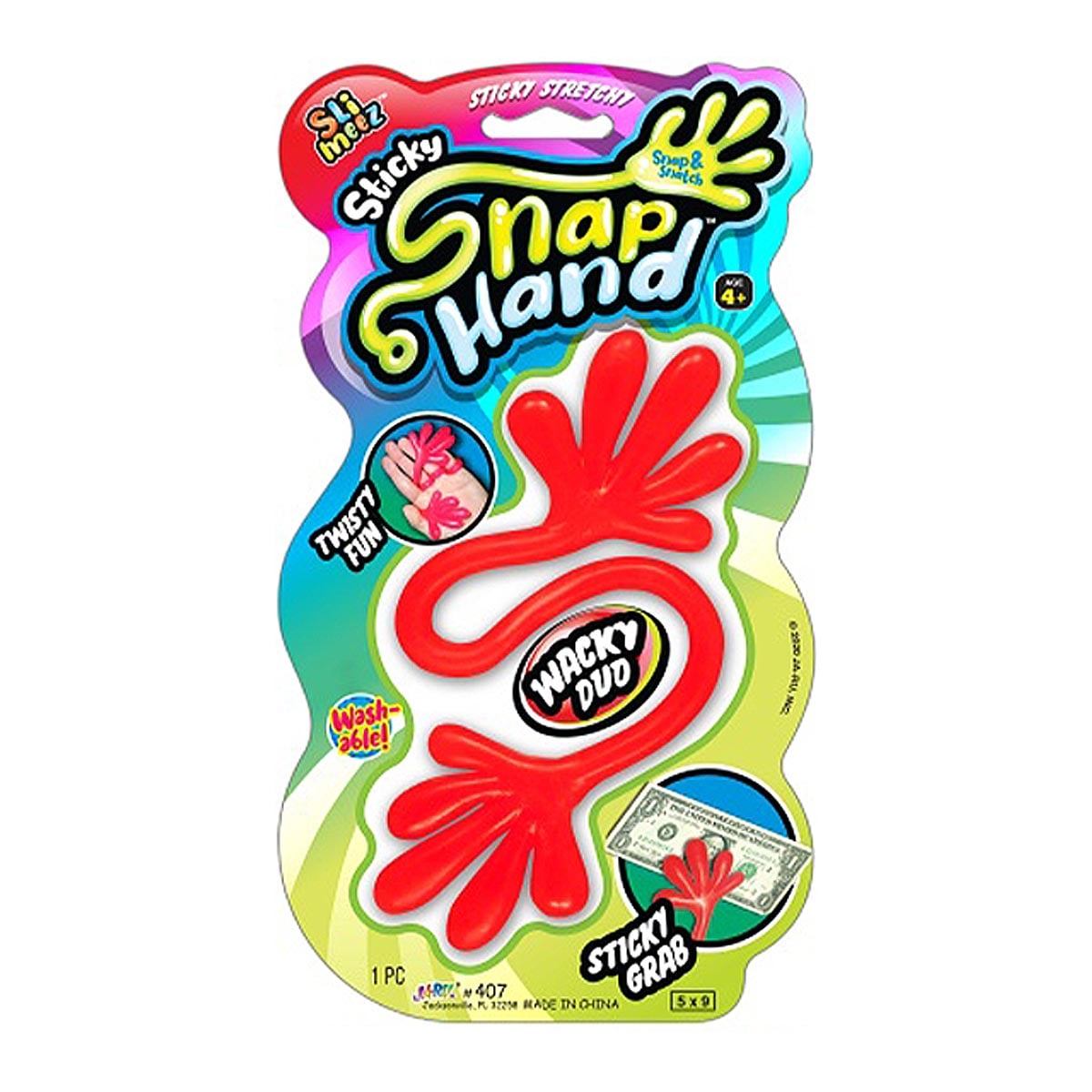 Jucărie Interactivă Jaru Sticky Snap Hand, Multicolor