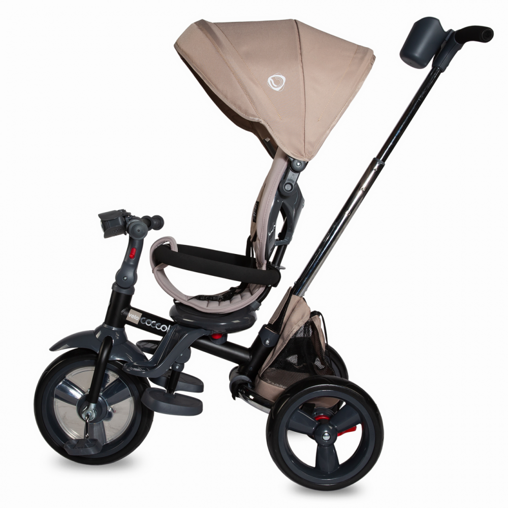 Tricicleta Coccolle Velo 4in1 Bej, Pliabila - imagine 3