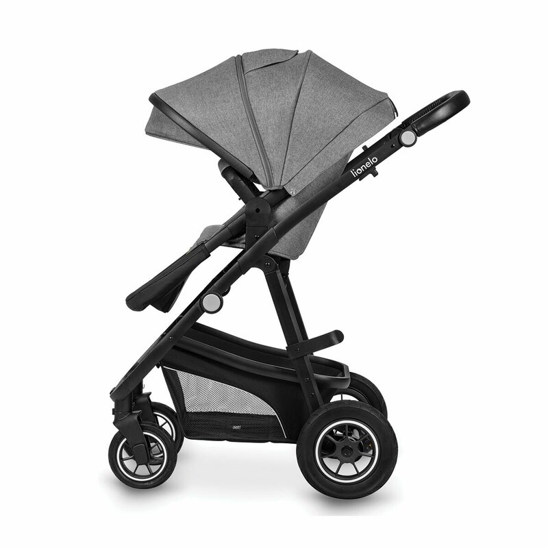 Carucior 3 in 1 Lionelo Bianka Gri, Aluminiu - imagine 2