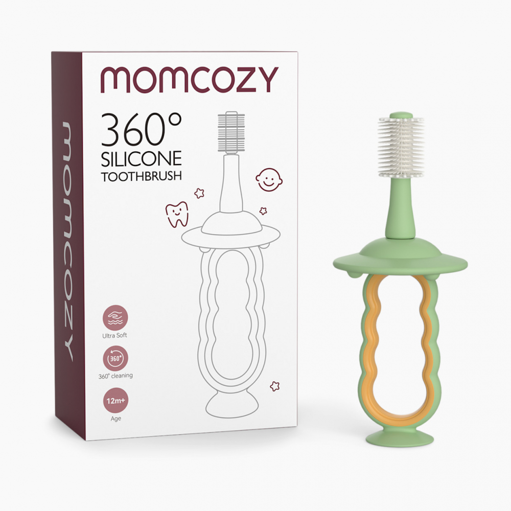 Periuta Momcozy 360° Verde - Igiena Completă - imagine 6