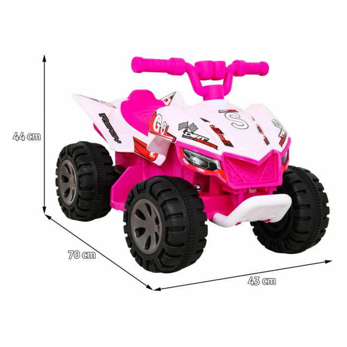ATV Electric Roz pentru Copii Ramiz cu Audio