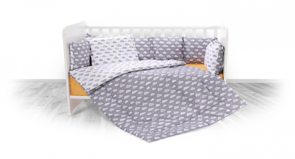 Set Lenjerie Pat 7 Piese Lorelli Clouds Grey