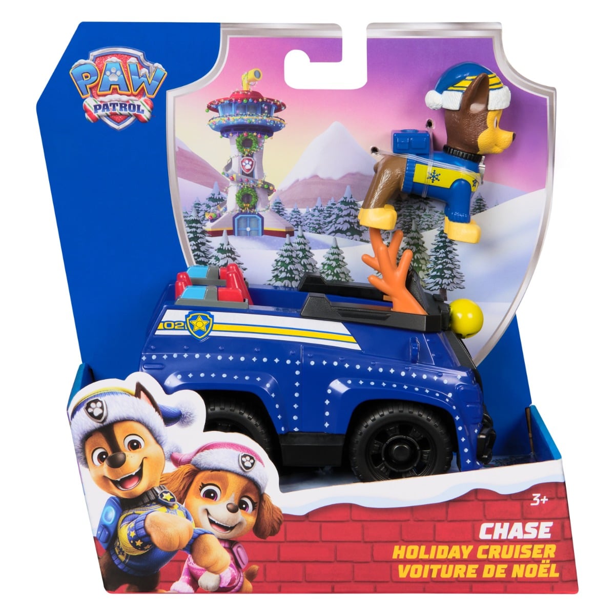 Paw Patrol Chase Holiday Cruiser - Mașină de Crăciun