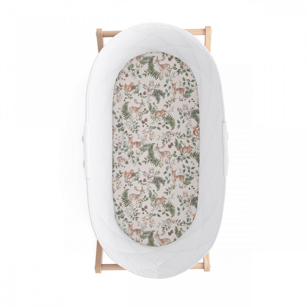Cearsaf Bumbac Elastic Animals Garden | Babysteps - imagine 2