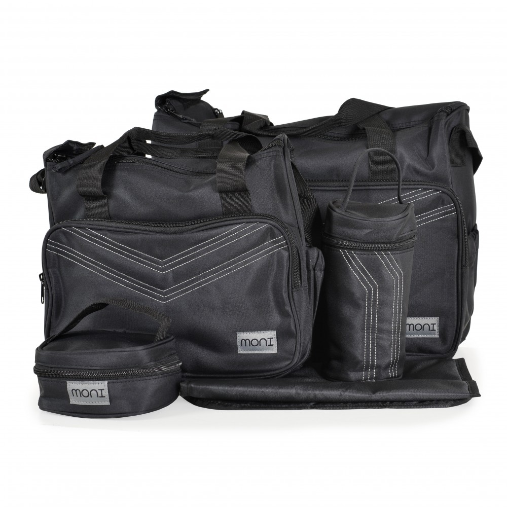 Set 5 piese Cangaroo Mama Bag Stella Black - imagine 6