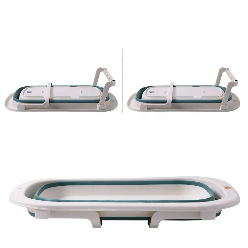 Cadita Pliabila Little Mom Green cu Hamac, Ergonomica - imagine 6