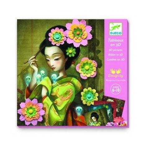 Set Portrete Flori Djeco | Artă 3D Creativă