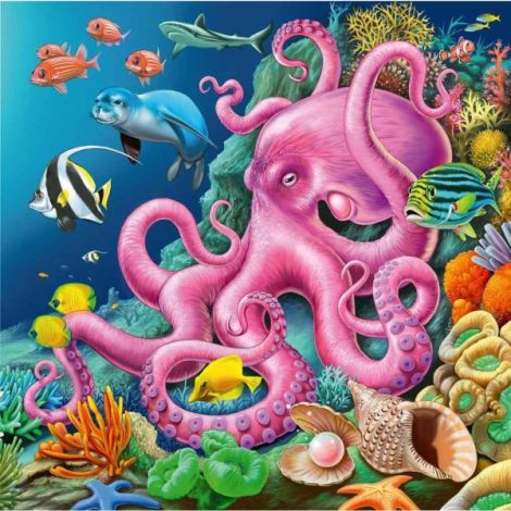 Set 3 Puzzle-uri Subacvatice Ravensburger - 49 piese - imagine 3
