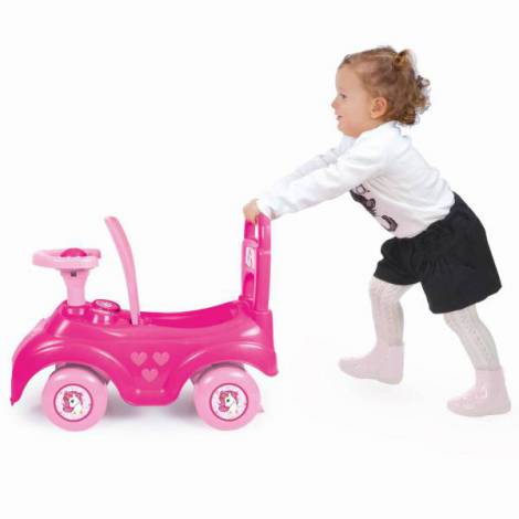 Dolu Prima mea masinuta roz Unicorn, cu spatar si claxon - imagine 3