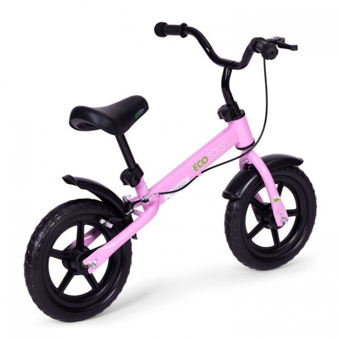 Bicicleta Ecotoys Roz | Echilibru Sigur - imagine 2