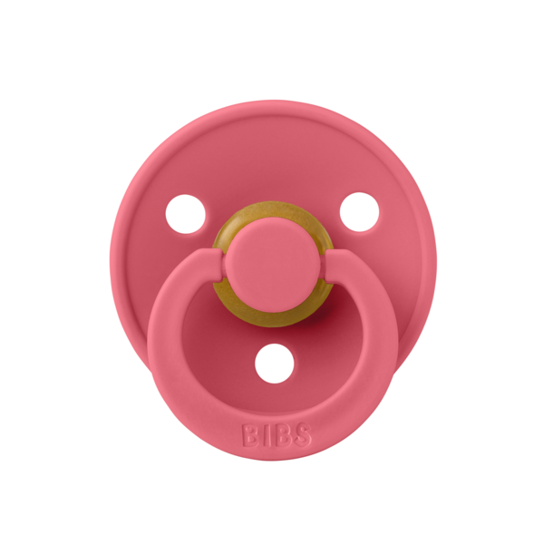 Suzetă BIBS Colour Coral, Tetină Rotundă Latex - imagine 4