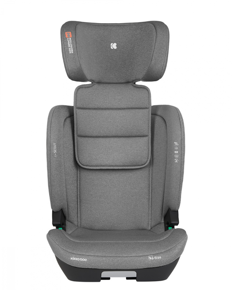 Scaun Auto Kikkaboo i-Scunt Grey, i-SIZE, Isofix - imagine 3