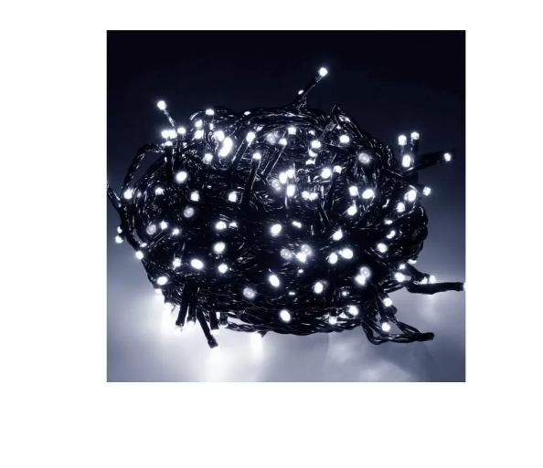 Instalatie LED Crăciun Gimi 24m, 300 LEDuri Alb Rece - imagine 2