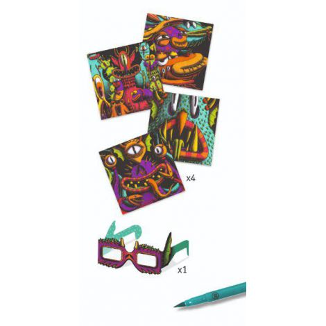 Djeco Atelier 3D Monstruleți Simpatici - imagine 2