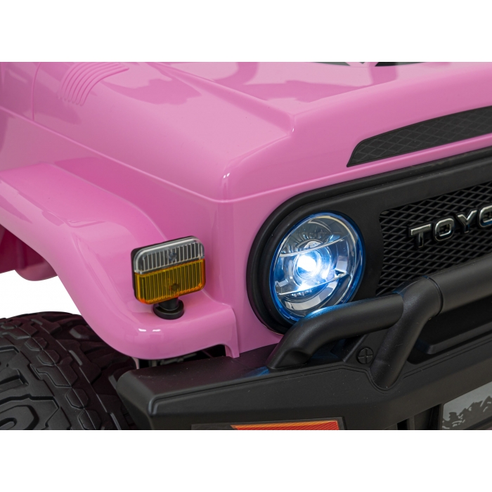 Masinuta Electrica Toyota FJ Cruiser 4x4 Roz - imagine 5