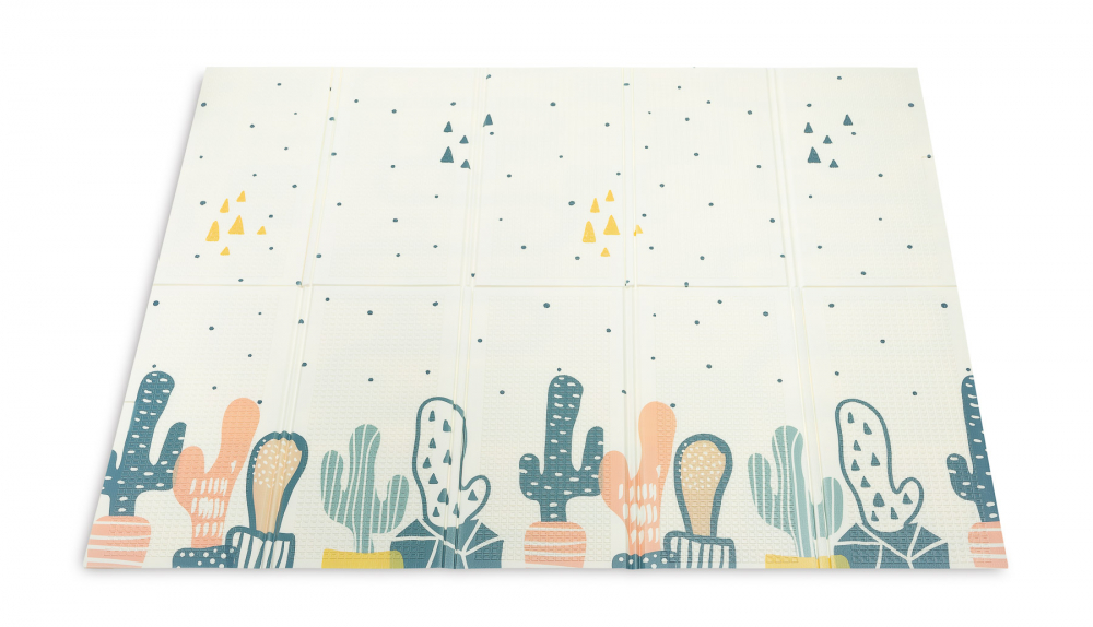 Covoras Pliabil Toyz 2 Fete XPE, Cactus - imagine 2