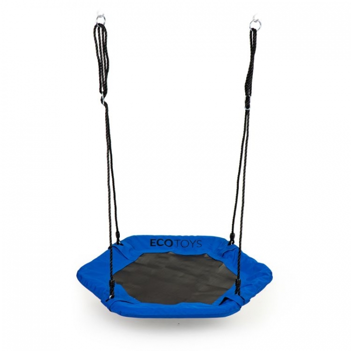 Leagan Ecotoys albastru - Siguranta si distractie - imagine 5