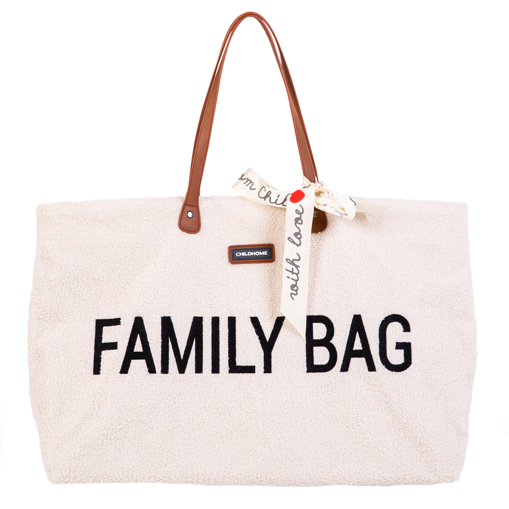 Geanta Childhome Family Bag Teddy Alb | Spatioasa - imagine 2