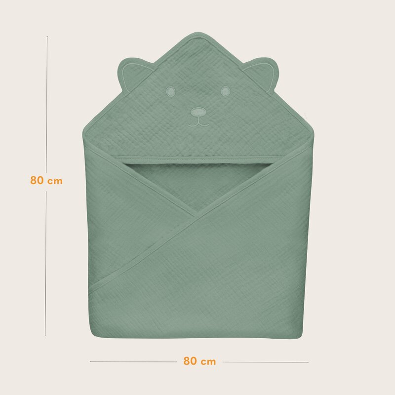 Prosop Muselina Lionelo cu Gluga, 100% Bumbac - imagine 6