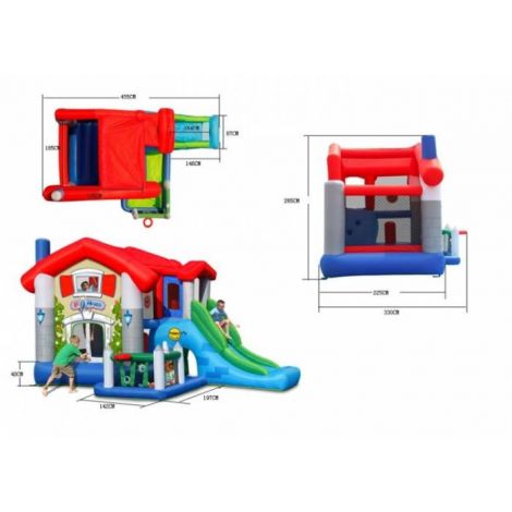 Castel Gonflabil Happy Hop Big House | 6 Zone de Joaca - imagine 3