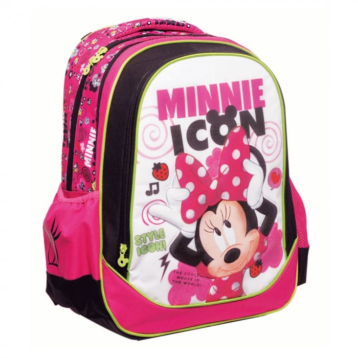 Ghiozdan Giovas Minnie Icon, 3 Compartimente, Ergonomic