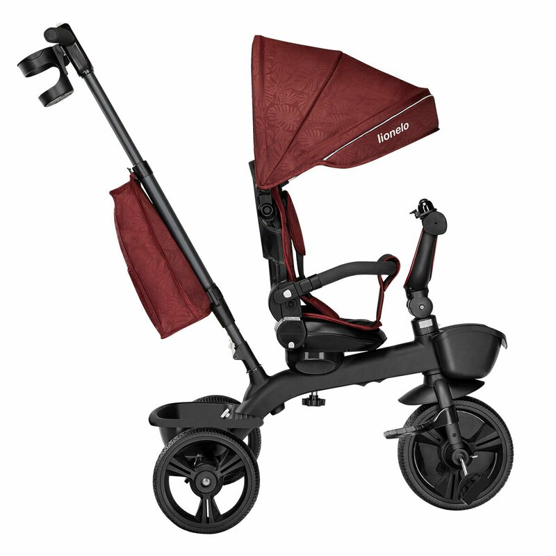 Tricicleta Lionelo Kori Red Burgundy Reversibilă - imagine 5