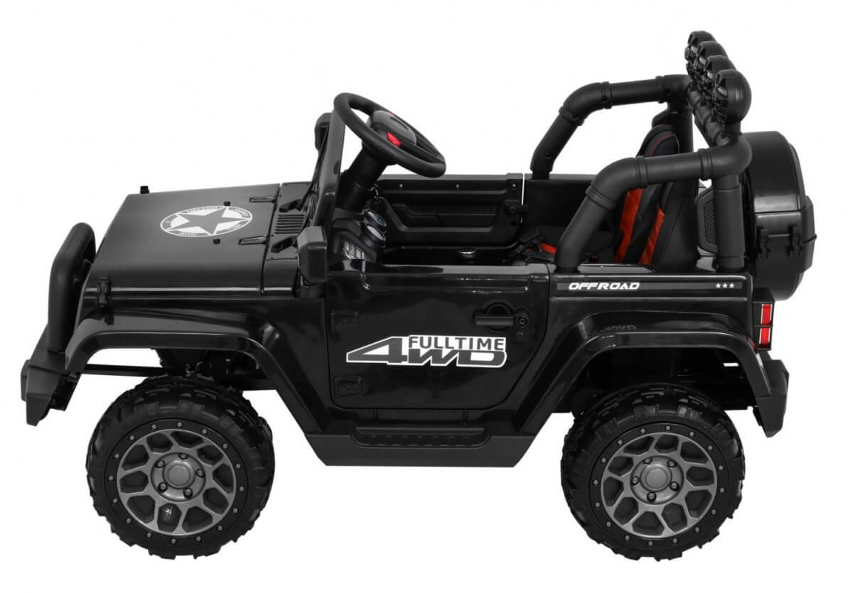 Mașinuță Electrică 4x4 Full Time Negru | Autokids - imagine 9